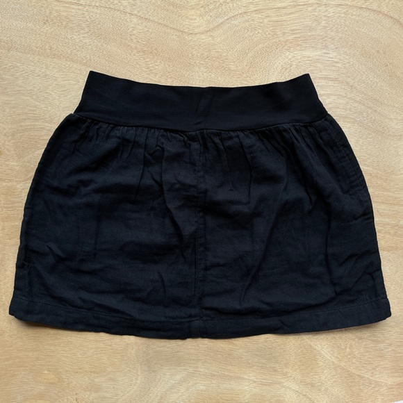 BCBGeneration Black Cotton Mini Skirt with Pockets X-Small XS Spring/Summer - Picture 5 of 5